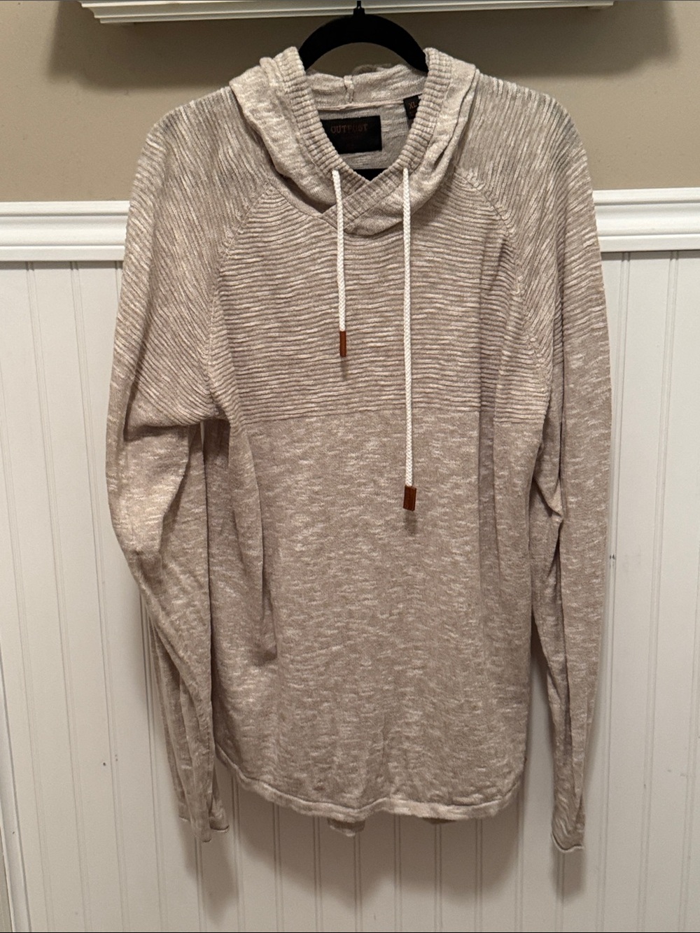 Cozy Beige Hoodie Sweatshirt - Lightweight Pullover